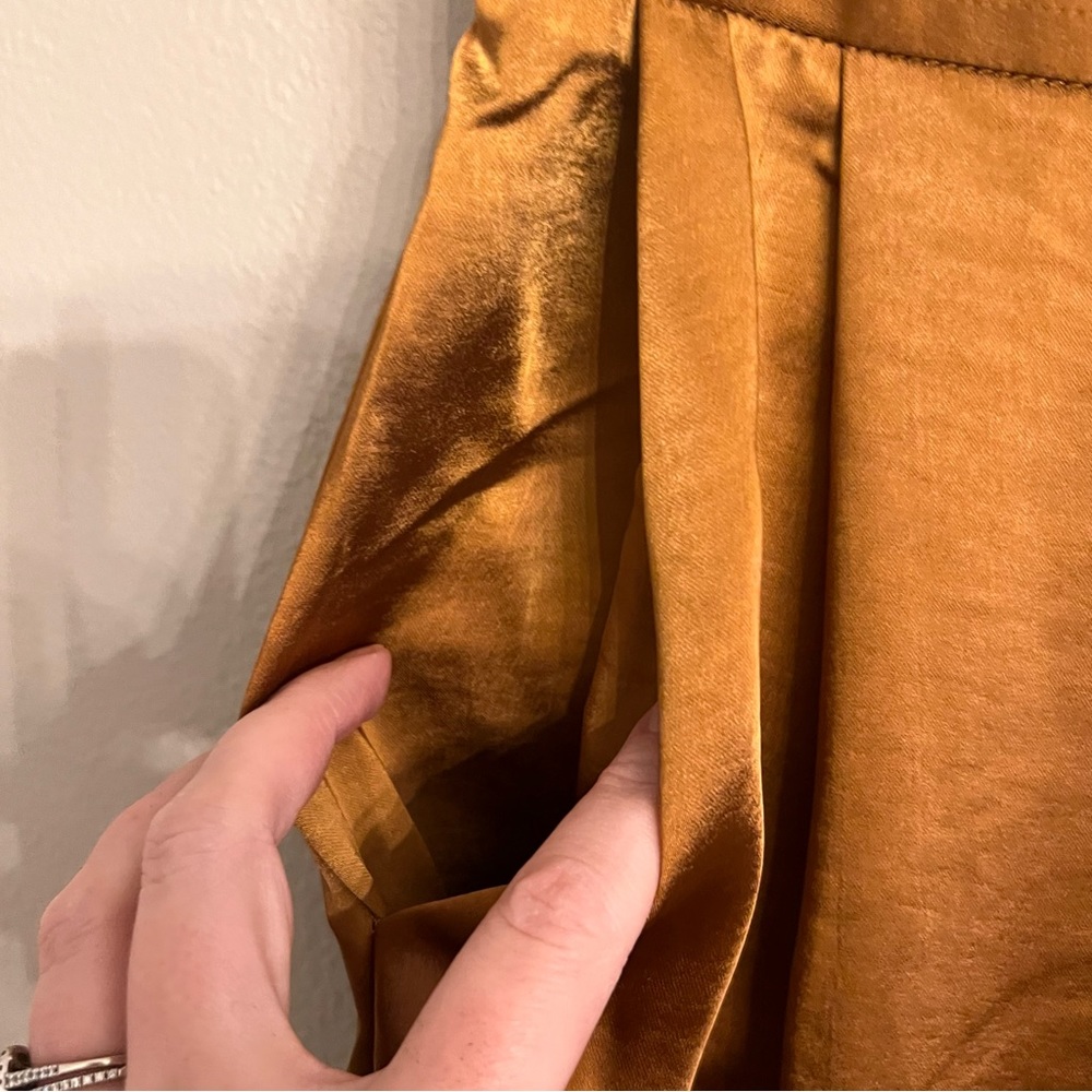 DREW Wide Leg Pants in Copper - Picture 4 of 8